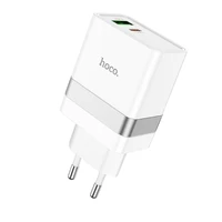 Įkroviklis Hoco USB A + USB C QC3.0 PD 3A 30W N21 baltas