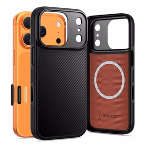 Tech-Protect Kevlar Aramid MagSafe dėklas iPhone 17 Pro Max juodas