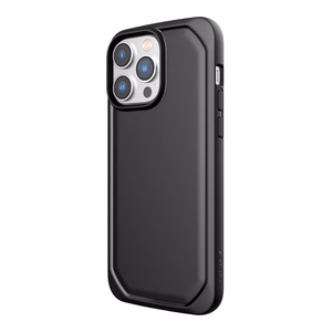 X-Doria Raptic Slim dėklas, skirtas iPhone 14 Pro Max, biologiškai skaidus, juodas