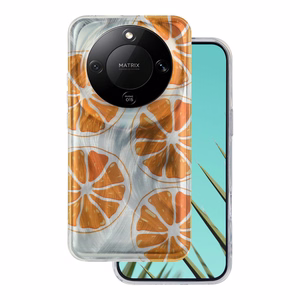 Ultra Trendy Summer dėklas Honor X70 / X9D / Magic 8 lite oranžinis