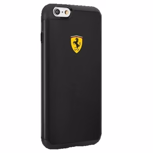 Ferrari atsparus smūgiams dėklas telefonui iPhone 6 / 6S - Juodas
