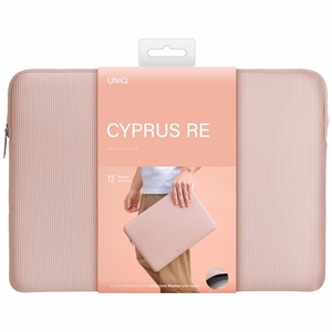 Uniq Cyprus Ridge Edition neperšlampamas neopreninis 14" nešiojamojo kompiuterio dėklas - rožinis
