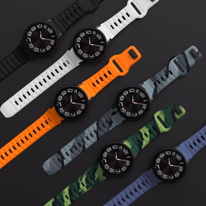 TECH-PROTECT SILICONE LINE SAMSUNG GALAXY WATCH 4 / 5 / 5 PRO / 6 / 7 / FE JUODAS