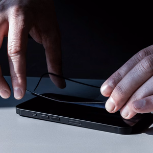 Crong 7D Nano Flexible Glass 9H visą ekraną dengiantis hibridinis apsauginis stiklas, skirtas Xiaomi POCO M4 Pro 5G