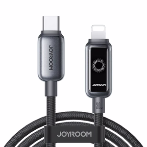 Joyroom S-A55 StarFlight USB-C–Lightning kabelis, 30 W, 1,2 m, juodas