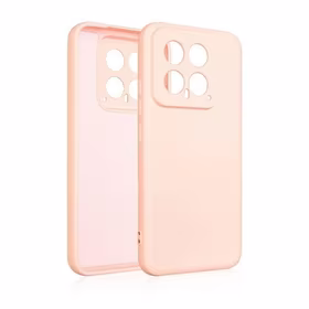 Beline Silikoninis dėklas Xiaomi 14 rožinis-auksinis/rožinis auksinis