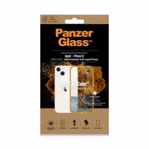PanzerGlass ClearCase antibakterinis dėklas telefonui su Military Grade sertifikatu iPhone 13 / 14 / 15 - permatomas geltonas