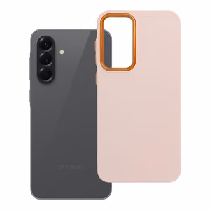 Чехол для Samsung A56 5G Frame пудрово-розовый
