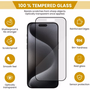Ekrano apsauga Casper Pro Apple iPhone 15 Pro (nesulaužomi kraštai) (Blister)
