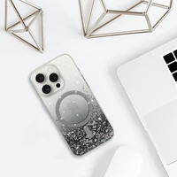 Dėklas telefonui Tel Protect Moonlite Magsafe Case for Iphone 13 - juodas skaidrus