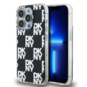 DKNY IML languotas mono raštas dėklas telefonui iPhone 15 Pro Max - juodas