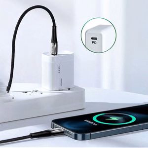 USB laidas Joyroom „S-1224K2“ raudonas „Type-C / Lightning“ 120cm (iki 20W)