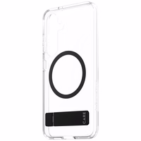 CARE by PanzerGlass Funkcinis juodas stovas & QI dėklas telefonui Samsung Galaxy S25 - Permatomas