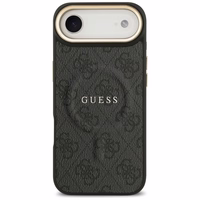 GUESS dėklas IPHONE 17 Air suderinamas su MagSafe GUHMP17MP4MSEGCK (PU 4G su klasikiniu) juodas