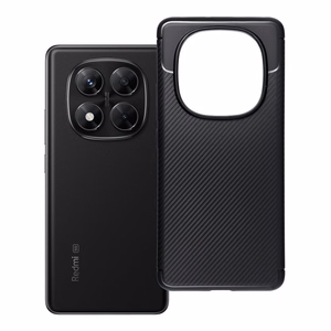 Dėklas telefonui CARBON PREMIUM XIAOMI Redmi Note 14 Pro 5G juodas