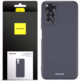 Spacecase silikoninis dėklas Redmi Note 11/11s juodas