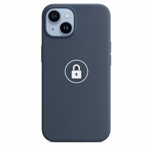 Phone Case "Silicone Case v2" for iPhone 14 Plus / Storm Blue / in package