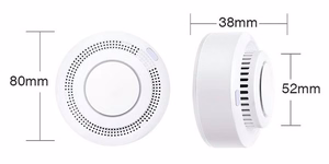 TUYA bevielis fotoelektrinis dūmų detektorius Wi-Fi