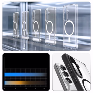 Spigen Ultra Hybrid Mag MagSafe dėklas skirta Samsung Galaxy S26 Plus skaidrus juodas