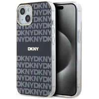 DKNY IML Mono ir juostelės Magnetinis dėklas iPhone 15 / 14 / 13 - juoda
