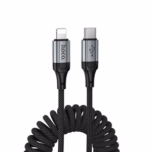 Кабель USB C to Lightning Hoco PD 2,4A 1,5 м X121 чёрный