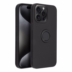 SILIKONINIS ŽIEDAS dėklas telefonui IPHONE 15 Pro Max juodas