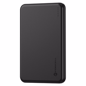 Forcell F-Energy Slim F5K9 išorinė baterija, suderinama su MagSafe, 5000 mAh, 15 W, QC 4.0, PD 3.0, juoda