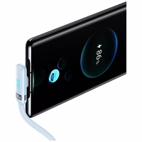 Laidas USAMS US-SJ653 PD 100W USB-C/USB-C 1.2m baltas