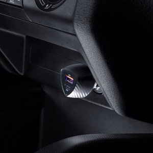 FORCELL F-ENERGY Carbon CC50-1A1C automobilinis įkroviklis Type C + USB A PD QC3.0 3A 38W juodas