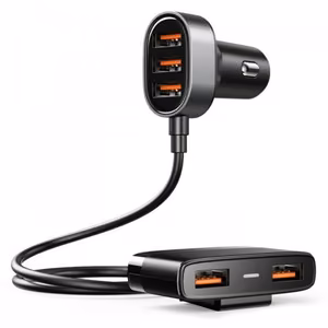 Įkroviklis automobilinis Joyroom (JR-CL03) (5xUSB 6.2A) juodas