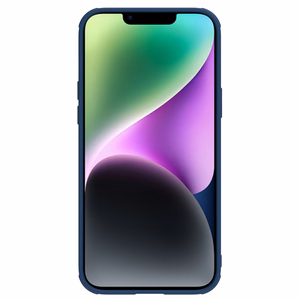 Nillkin CamShield odinis S dėklas iPhone 14 Plus su kameros dangteliu mėlynas