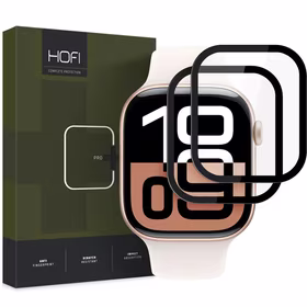 HIBRIDINIS STIKLAS HOFI HYBRID PRO+ 2-PACK APPLE WATCH 10 (42 MM) JUODAS