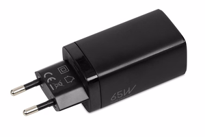 iBOX C-65 Black, GaN 65W universalus pakrovėjas
