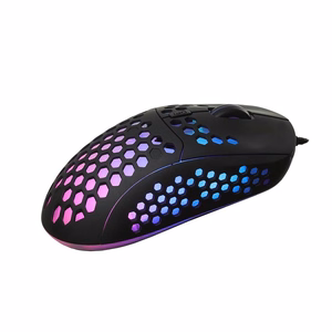 ART laidinė kompiuterio pelė USB A dpi su šviesa AM-99 juoda