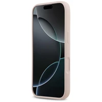 Guess silikoninis Big 4G Script dėklas telefonui iPhone 17 rožinis