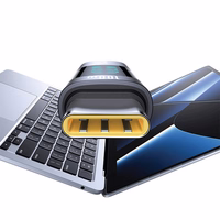 USAMS Adapter AU18 USB-C - USB-C Digital Ekranas 100W plieninis SJ682TC01 (US-SJ682)