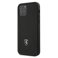 Ferrari FEOGOHCP12MBK iPhone 12/12 Pro 6.1 juodas kietas dėklas Off Track perforuotas