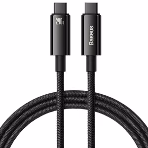 USB kabelis Baseus Tungsten 240W USB-C to USB-C 1.0m juodas CAWJ040001