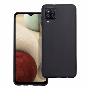 Dėklas telefonui SAMSUNG A12 5G matinis - juodas