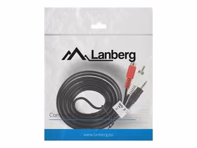 Lanberg Jack 3.5mm į RCA laidas 2m juodas