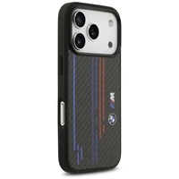 Dėklas telefonui BMW M Kevlar Lines & Logo MagSafe Case for iPhone 17 Pro - juodas