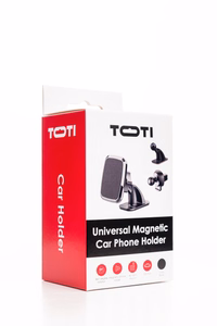 SEEK TOTI kvadratinis magnetinis automobilinis laikiklis su 3M klijų laikikliu, juodas