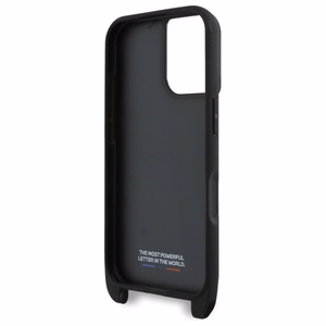 BMW M Edition Carbon Stripe & Strap Dėklas telefonui Apple iPhone 16 - juodas