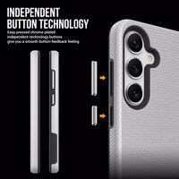 Dėklas Perfectionists Triangle Case Samsung A556 A55 5G sidabrinis