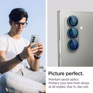 Spigen Optik Pro HD Glas.TR EZ Fit 2-jų rinkinys kameros apsauga Samsung Galaxy Z Fold 7 - juodas