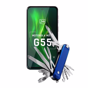 Grūdintas stiklas 3mk HardGlass Max Lite Black Motorola Moto G55 5G