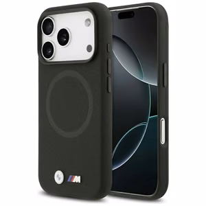 BMW M FW Metal Logo Magnetinis dėklas iPhone 17 Pro - juodas