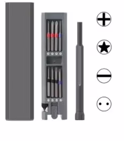 Atsuktuvas su 28vnt antgalių rinkiniu