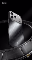 "Benks" magnetinis šarvas "Air Armor Grid Kevlar Case Metal Frame 600D (B070) for Iphone 17 Pro Max black