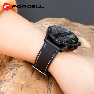 FORCELL F-DESIGN FS21 ekologiškos odos dirželis SAMSUNG laikrodžiui 22 mm rudas